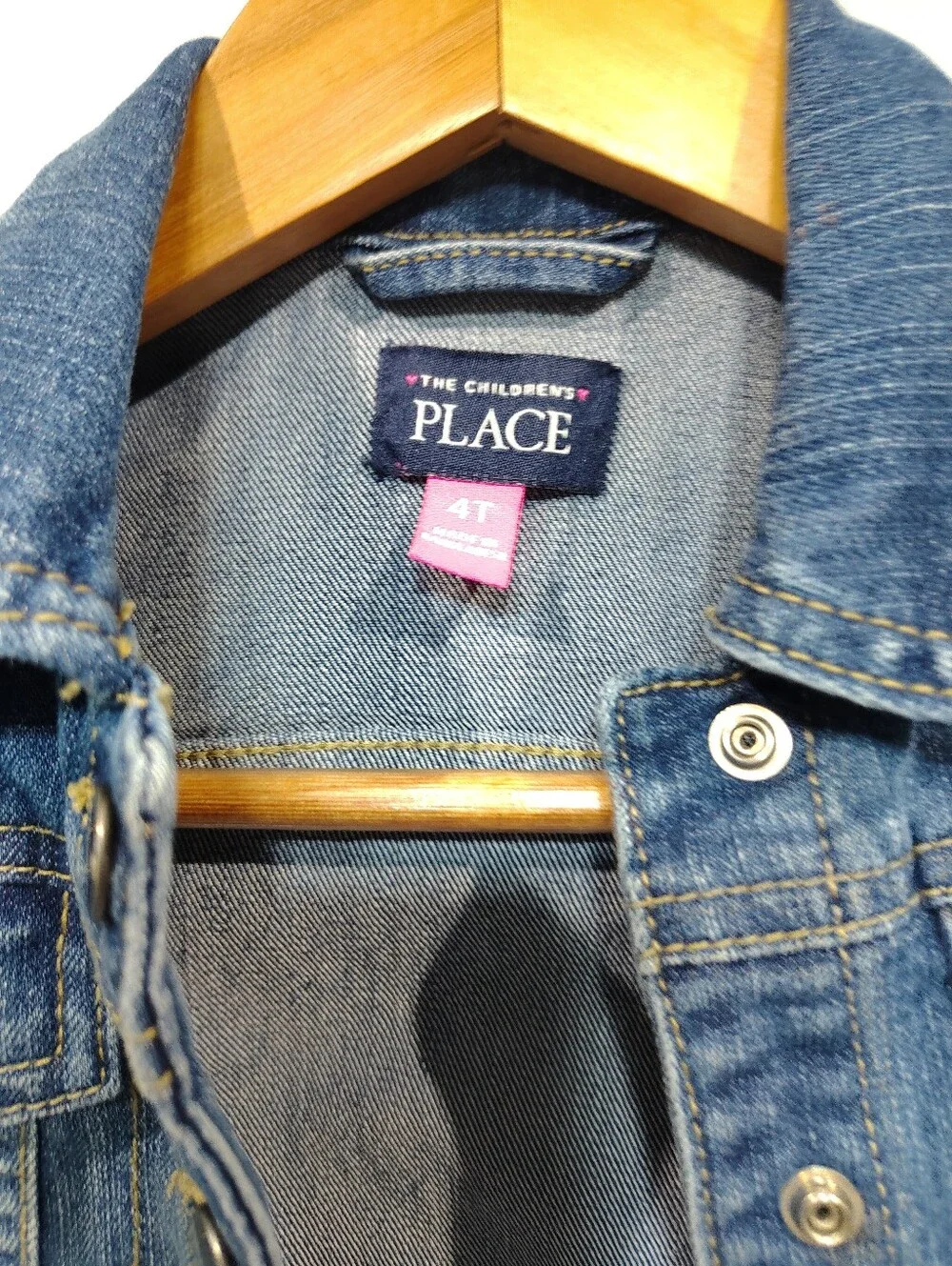 Children's Place Jumping Beans Girls Jackets Size 4 4T Fleece Denim